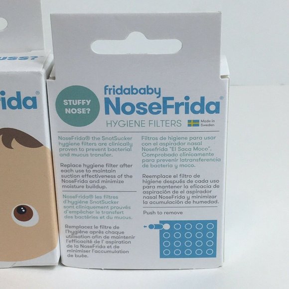 FridaBaby NoseFrida Hygiene Filters Nose Frida Baby Snot Sucker Filter Lot Of 2 - Picture 7 of 12